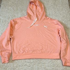 PUMA M pink cropped hoodie